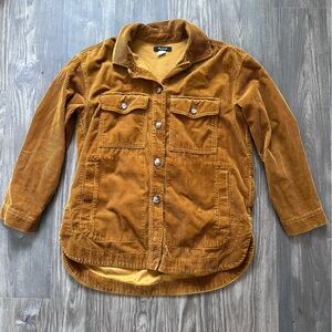 Corduroy Button-Up Jacket